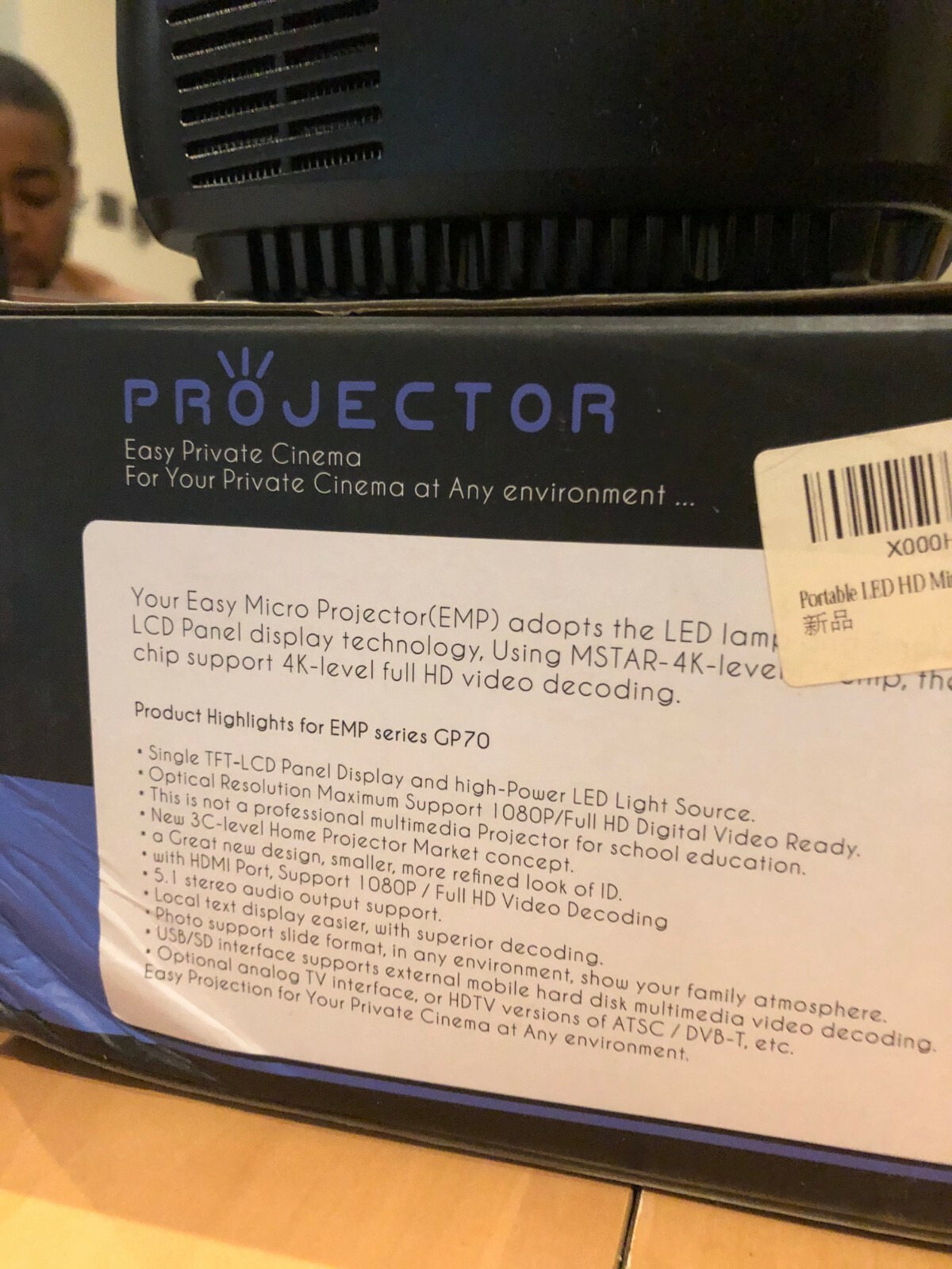 HD Mini Portable Projector LED PIco