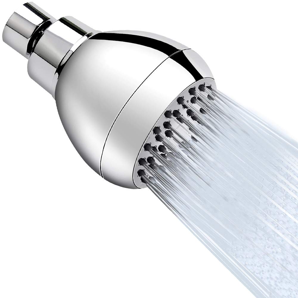 Aisoso High Pressure Shower Head 3 Inches Anti-clog 3.0 Inch-1PC, Chrome