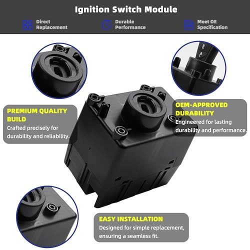 Ignition Switch Module Kit with 2 Keys - Compatible with 2008-2010 68210150AB