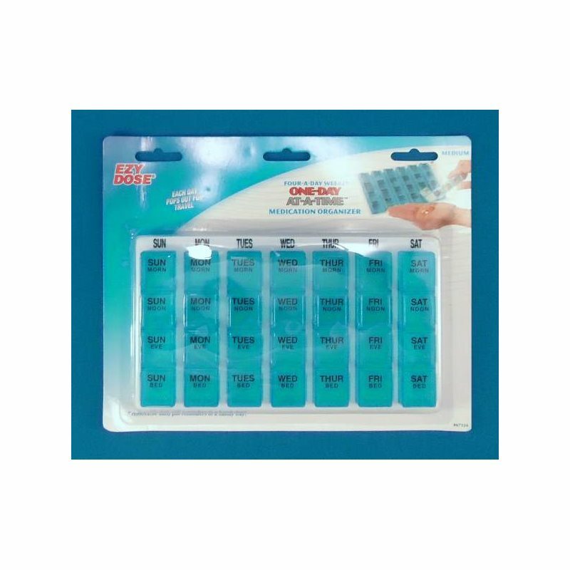 1-day-at-a-Time Pill Organizer 4 Dose, 7 Day - 1 Count