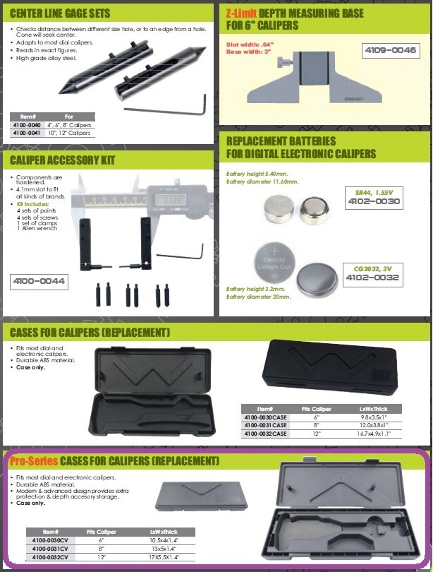 REPLACEMENT CASE FOR A 8" CALIPER (4100-0031CV)