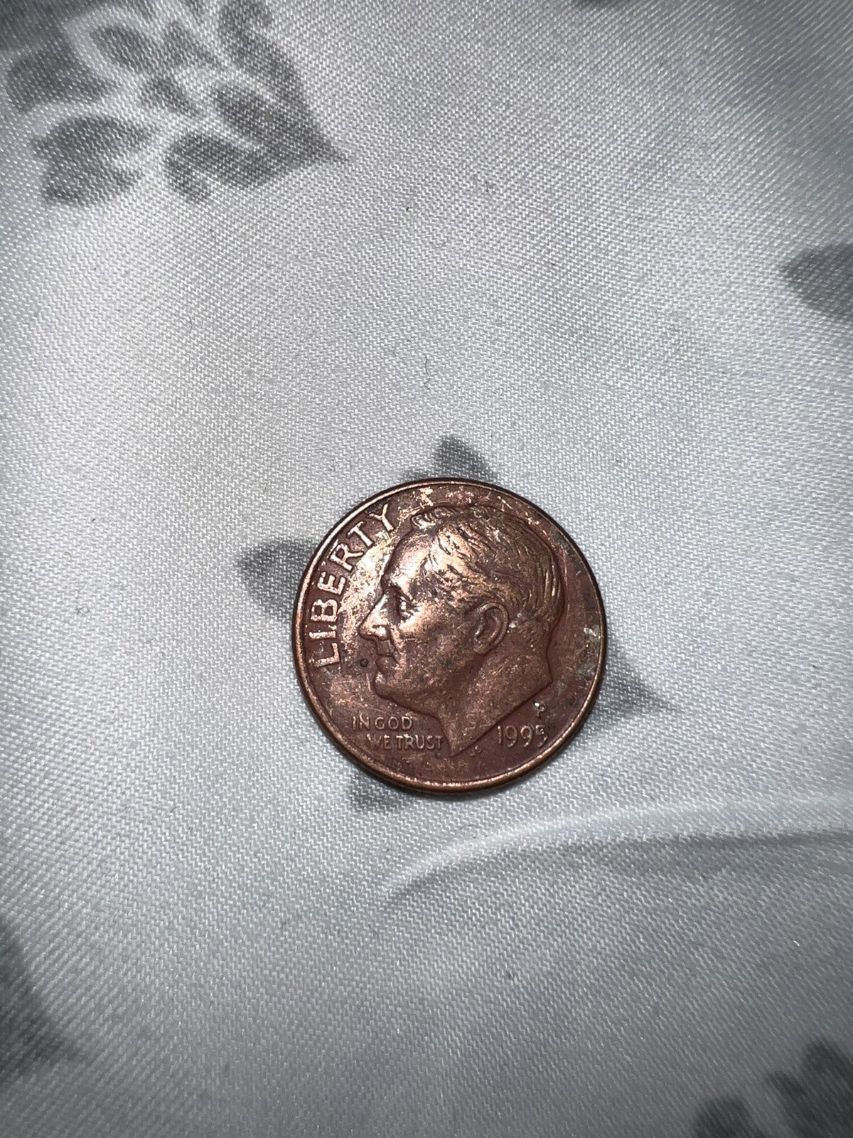 Roosevelt Copper Dime Error (P) 1995