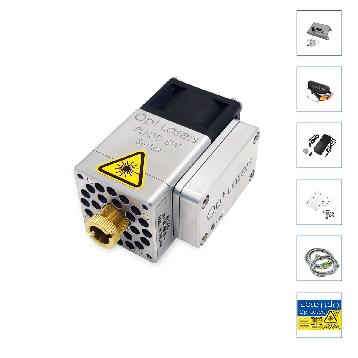 Opt Lasers PLH3D-XF+ 6W Blue Laser Module Kit for YoraHome CNC