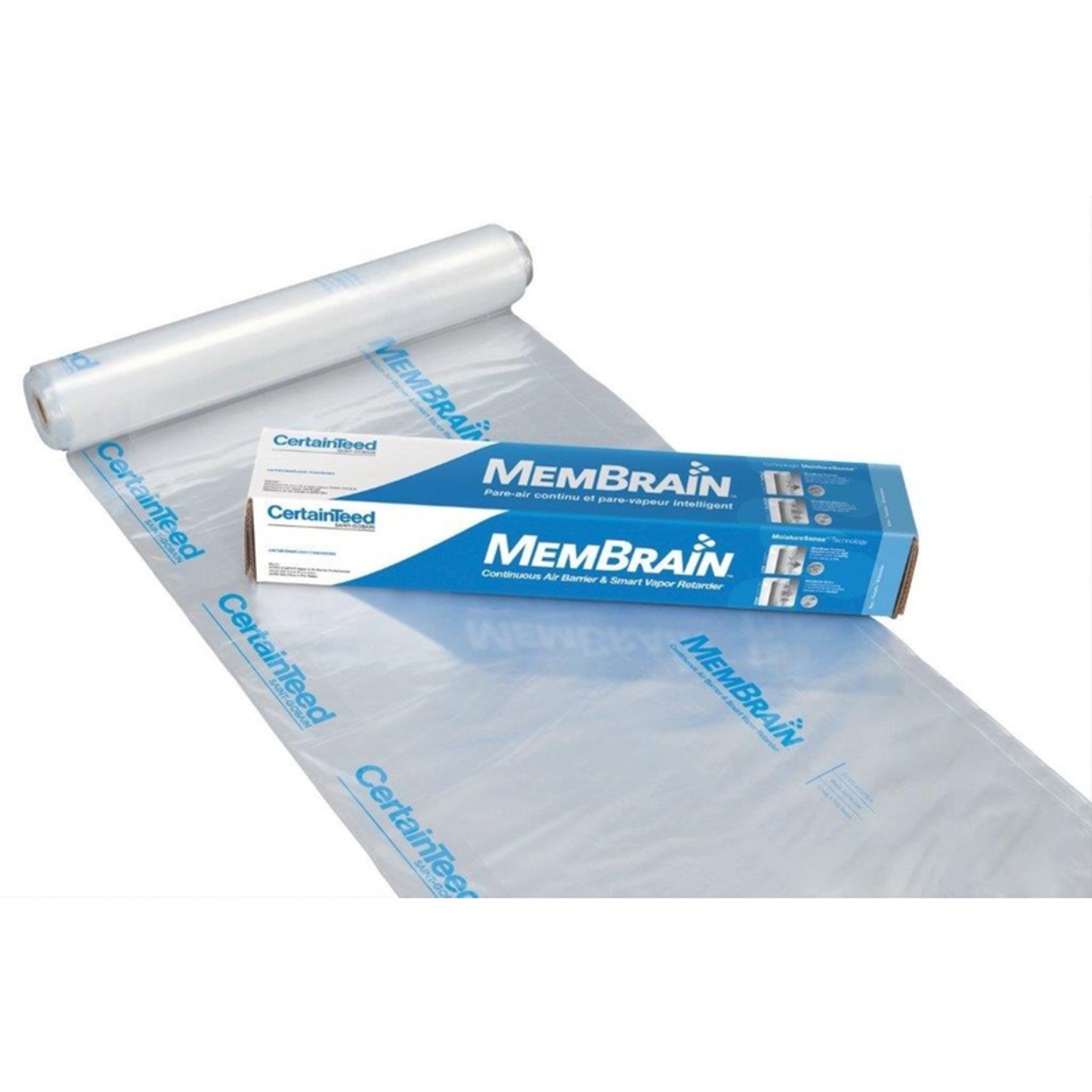 CertainTeed MemBrain 8'x100', 2Mil Vapor Retarder, Moisture Protection, 833 SqFt