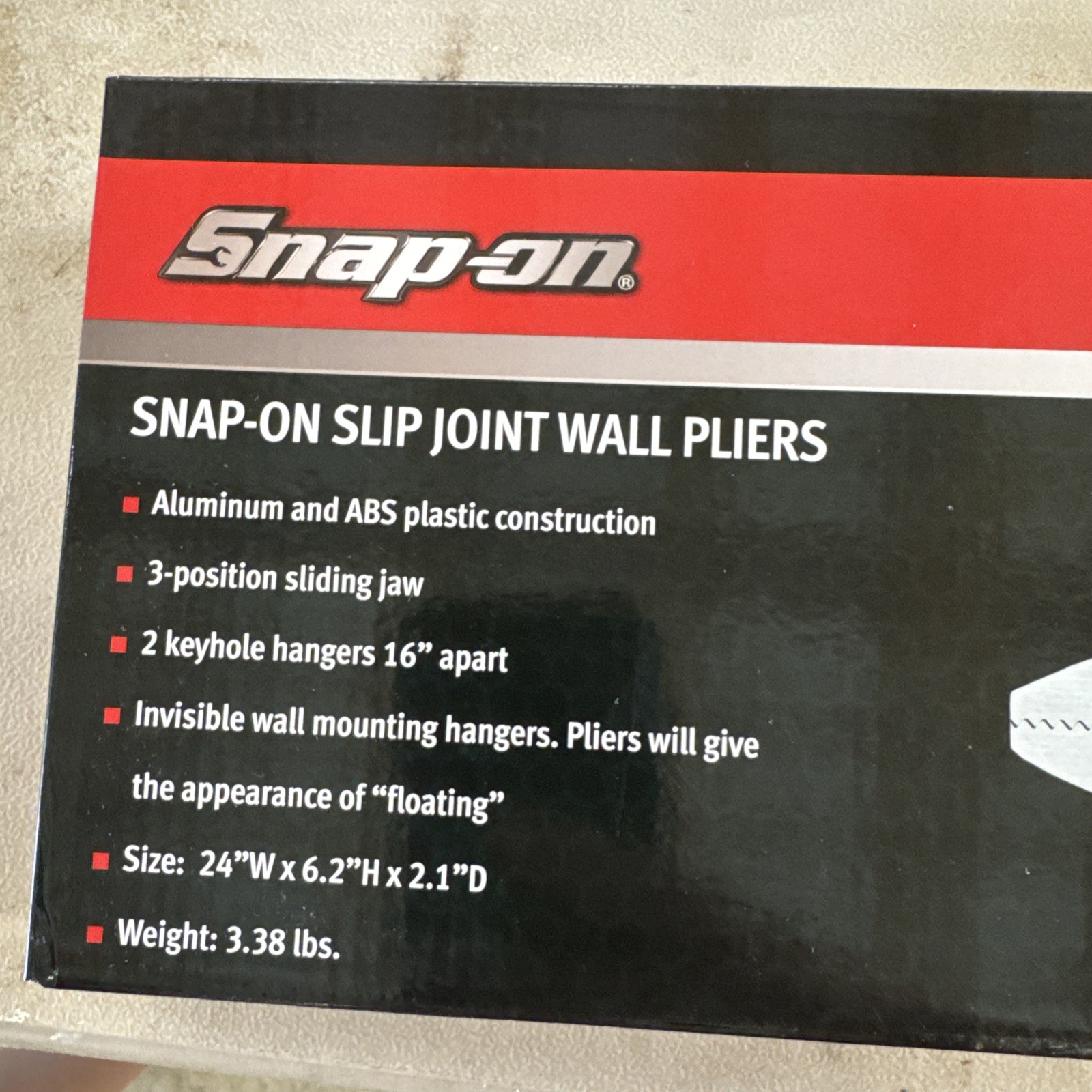 Snap-On Orange Slip Joint Wall Pliers BRAND NEW! Discontinued Rare Item!