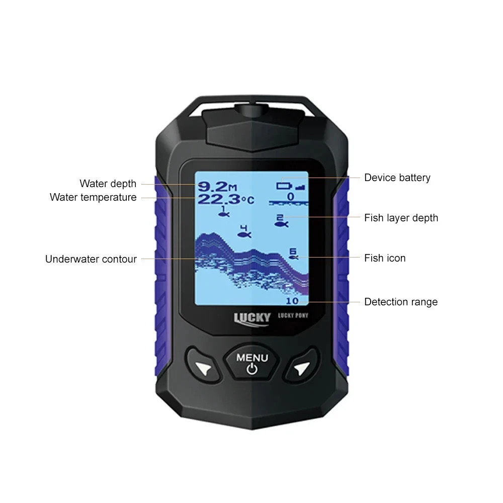Fish Finder 150m Range, Wireless, Portable Device, Fish, Depth detection, Carp