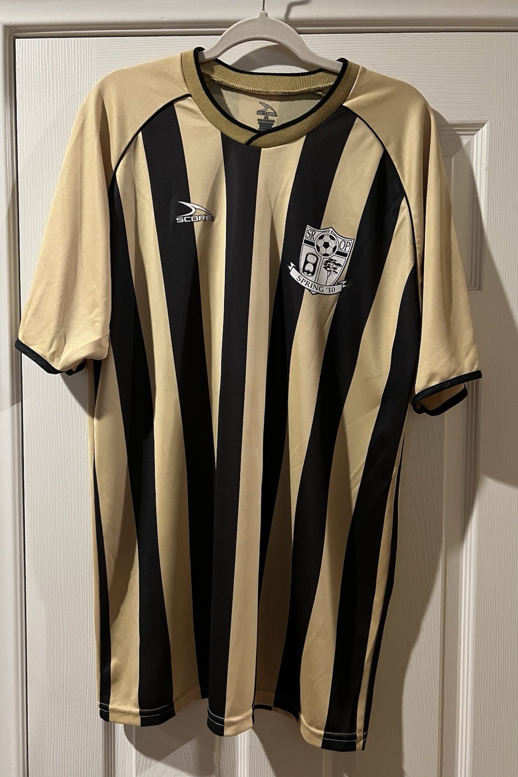Adult XL Size Score Brand Multi Striped Soccer Jersey Unisex