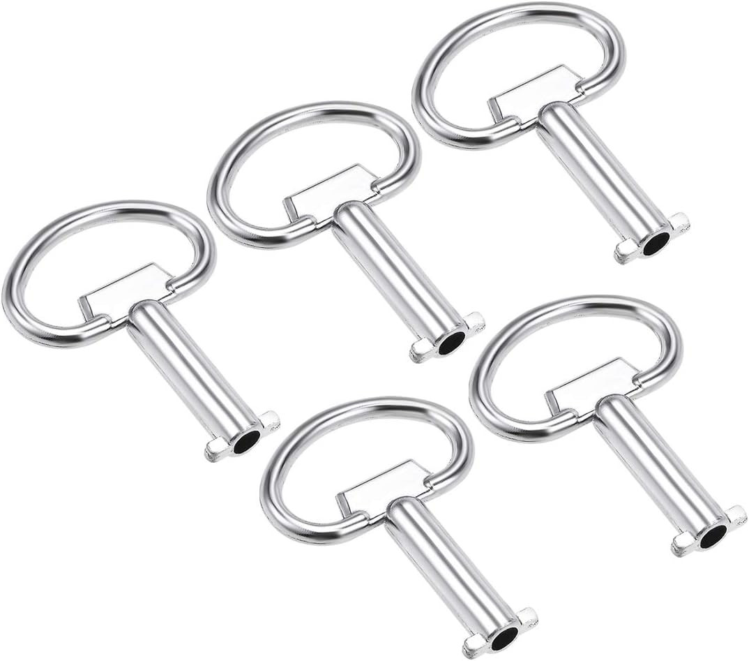 Electrical Cabinet Key 5Mm Hole Zinc Alloy Water Meter Box Safety Key 54X40Mm 5P