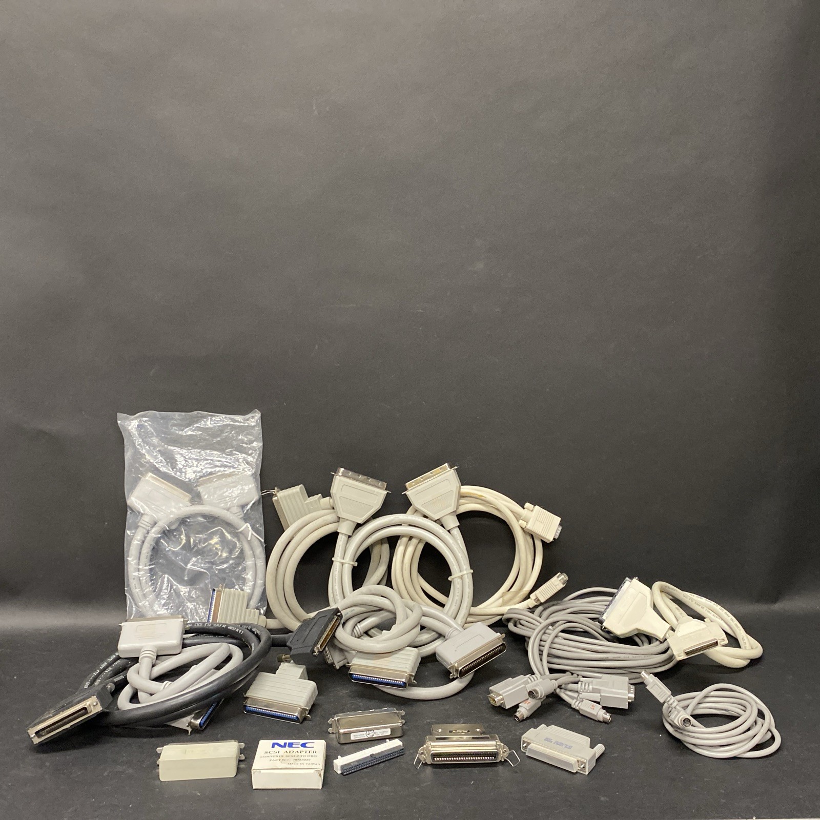 Vintage SCSI Cable Lot Terminator –Apple Macintosh-Untested-NEC #6 L7