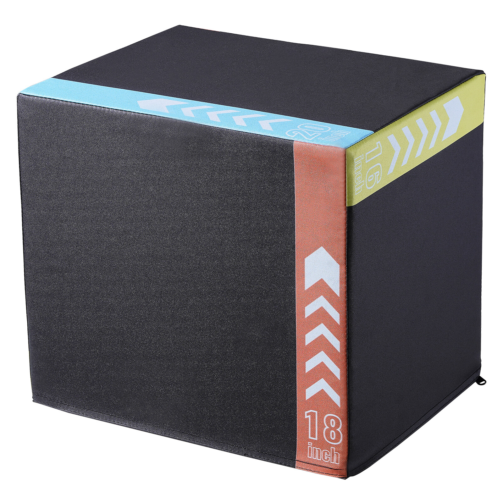 Uimoso 20/18/16 Inch 3 in 1 Plyometric Jump Box Fitness Exercise Plyo Box Cotton