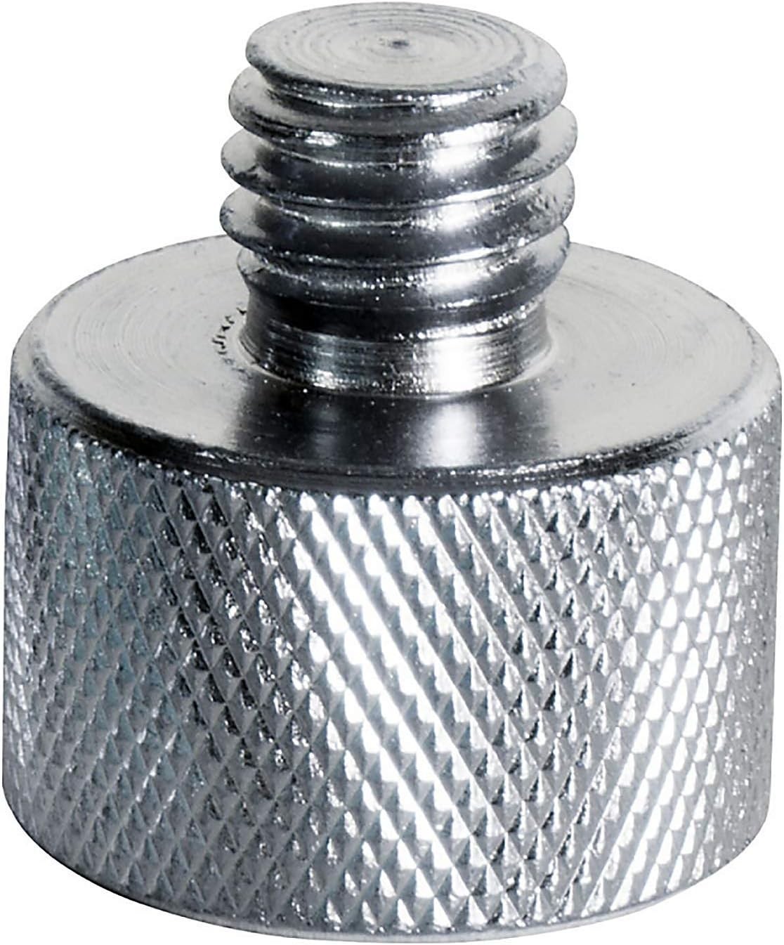 Versatile 3/8" to 5/8" Mic Adapter for Light Stands - Durable Chrome Finish