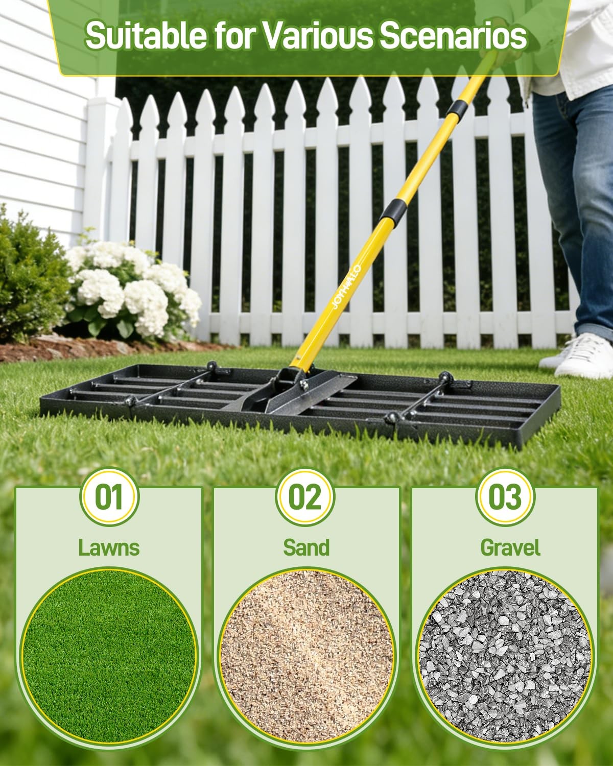 30in Lawn Leveling Rake