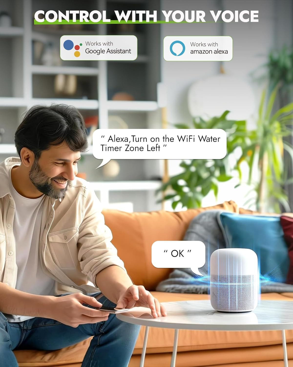 Smart Wifi Water Timer for Garden Hose with Rain Delay & Ethernet Support