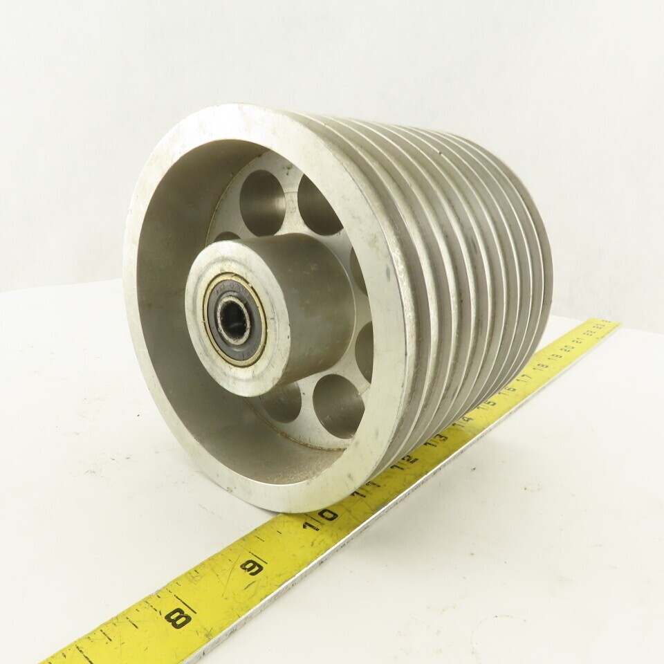 5-1/4" x 4-3/8" 9 Groove Textile Paper Strip Material Separating Sheave