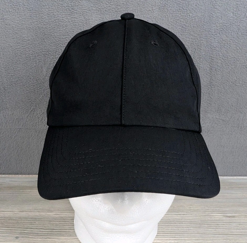 Athleta Unisex Black Adjustable Performance Running Golf Dad Hat Baseball Cap OS