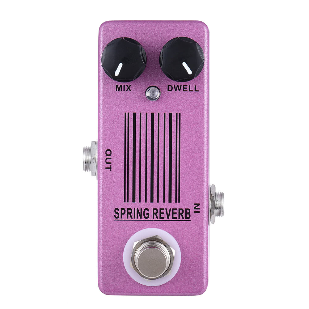 MOSKY Guitar Effect Pedal Spring Reverb Mix Dwell True By Pass DC 9V
