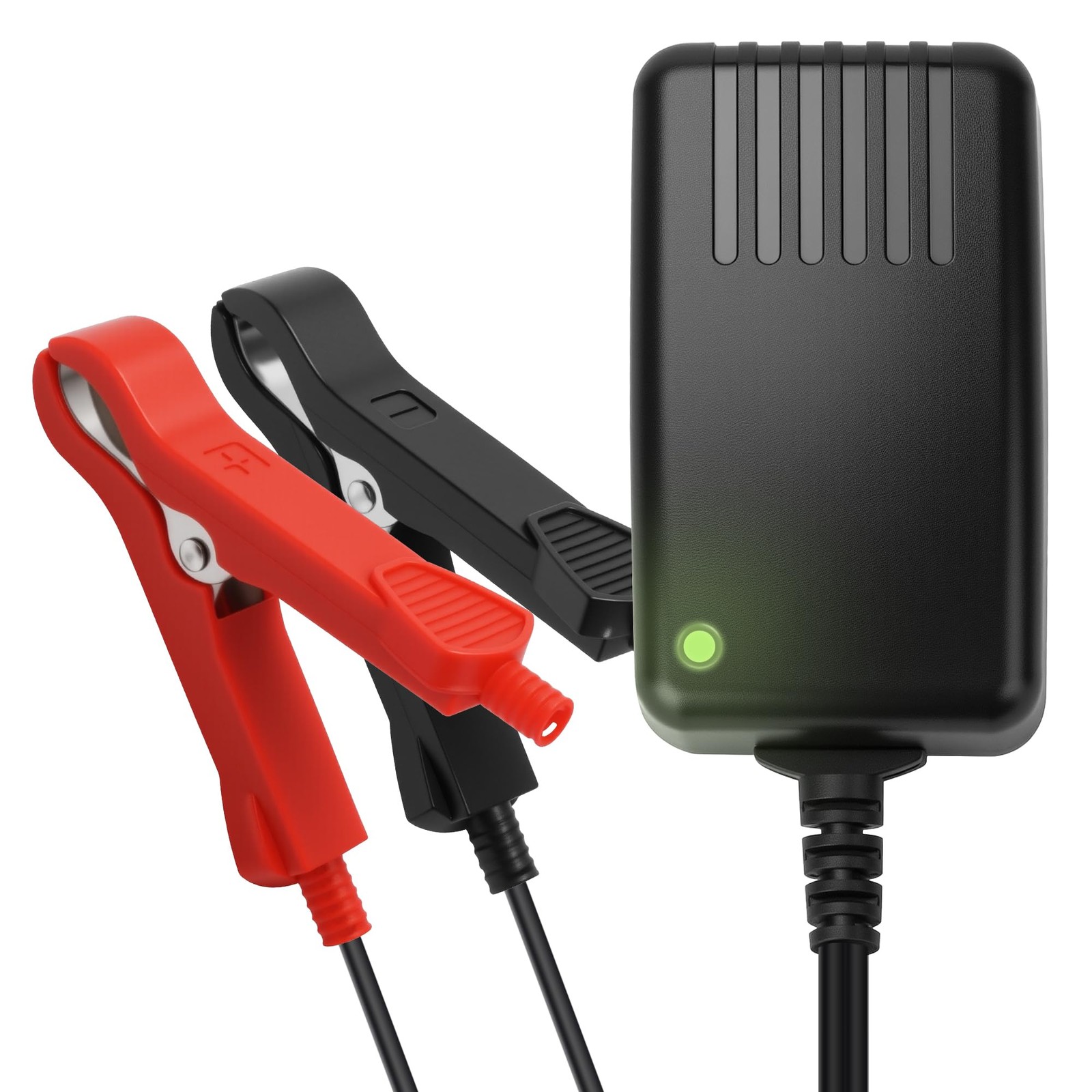 12V 1A DC Smart Battery Charger Dual Alligator Clips For Lithium AGM Auto RV