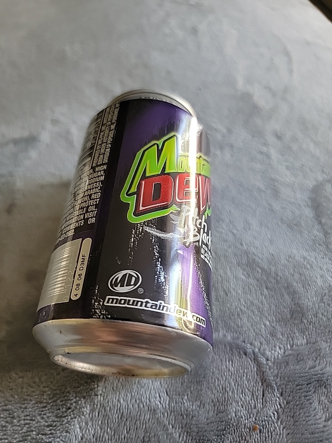 Mountain Dew Pitch Black Can - Limited Edition - Pop-top Unopened empty can
