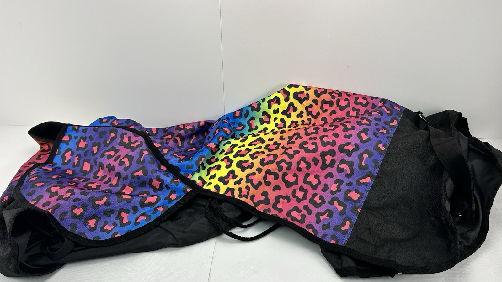 Rugged Ride 1200 Denier 78" Adjustable Neck Rainbow Leopard Turnout Sheet NEW