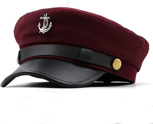 Chauffeur Hat for Men Women Classic Vintage Newsboy Cap Costume Hats Red New