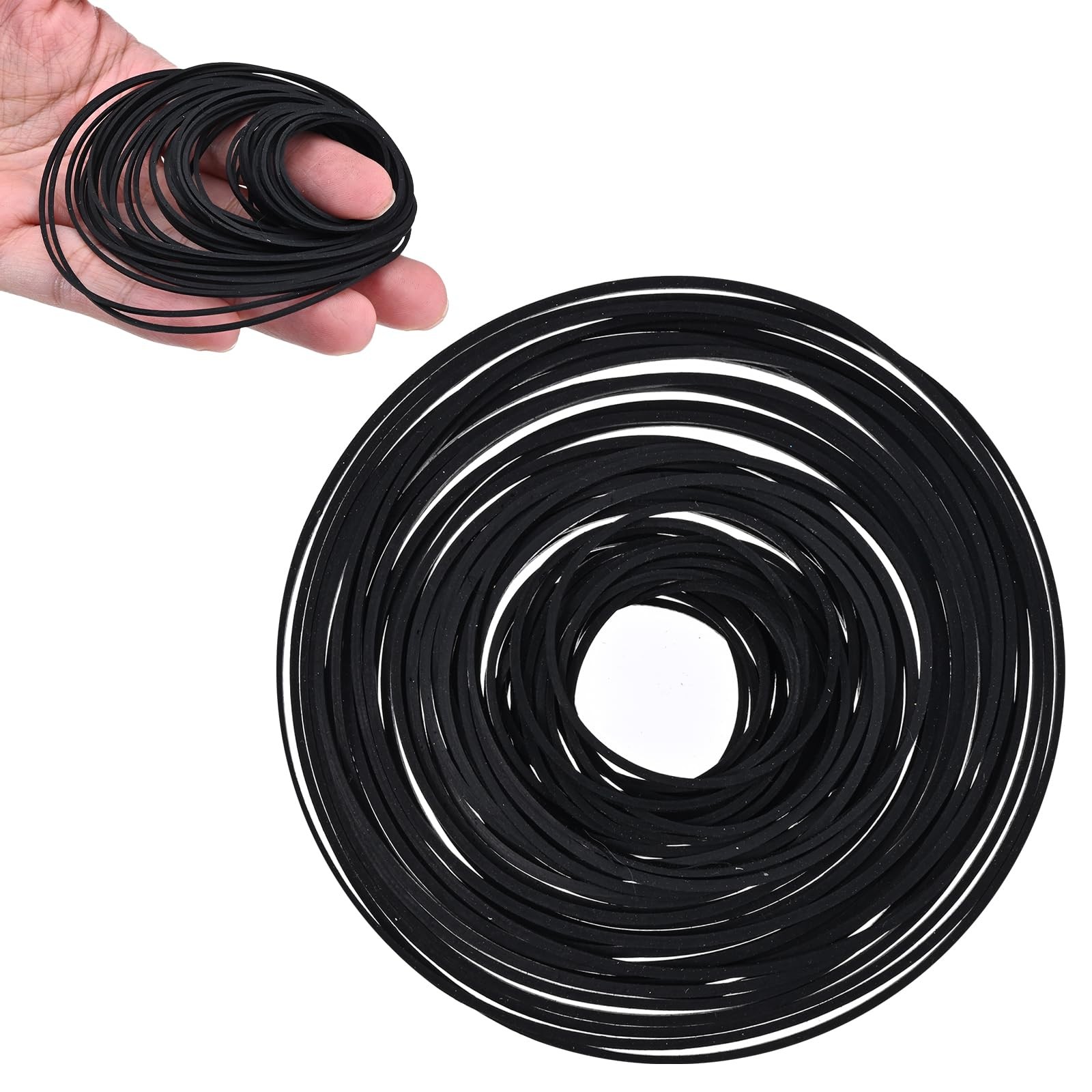50 Pcs Recorder Rubber Belts for Cassette Player Repair, Maintenance Tape...