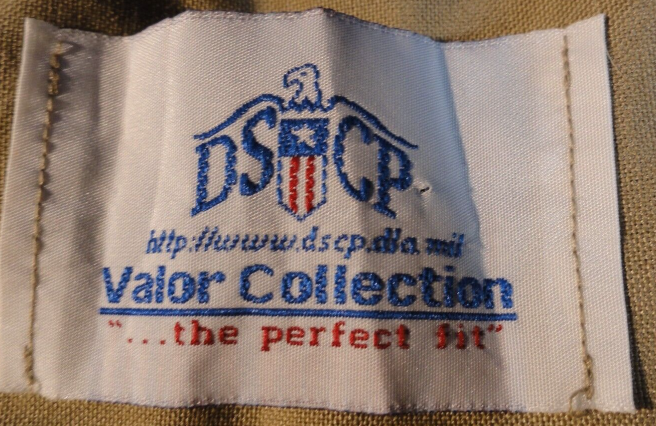 DSCP USMC MARINE CORPS KHAKI SHADE QUARTER SLEEVE UNIFORM BUTTON UP SHIRT 16