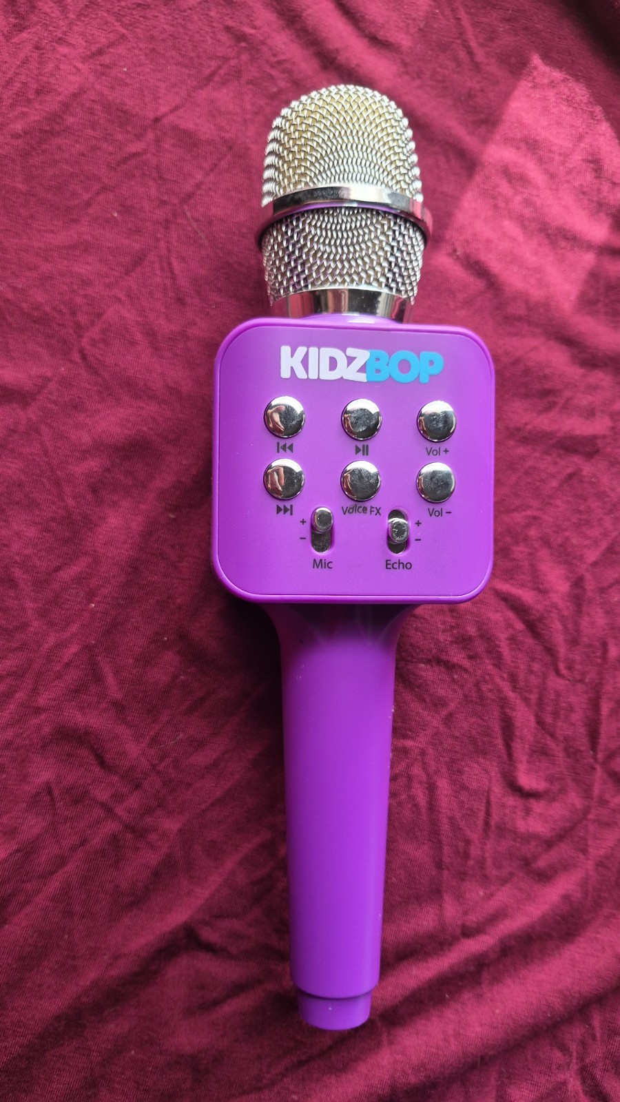Move2Play Kidz Bop Purple Bluetooth Karaoke Microphone Wireless Kids Toy Used