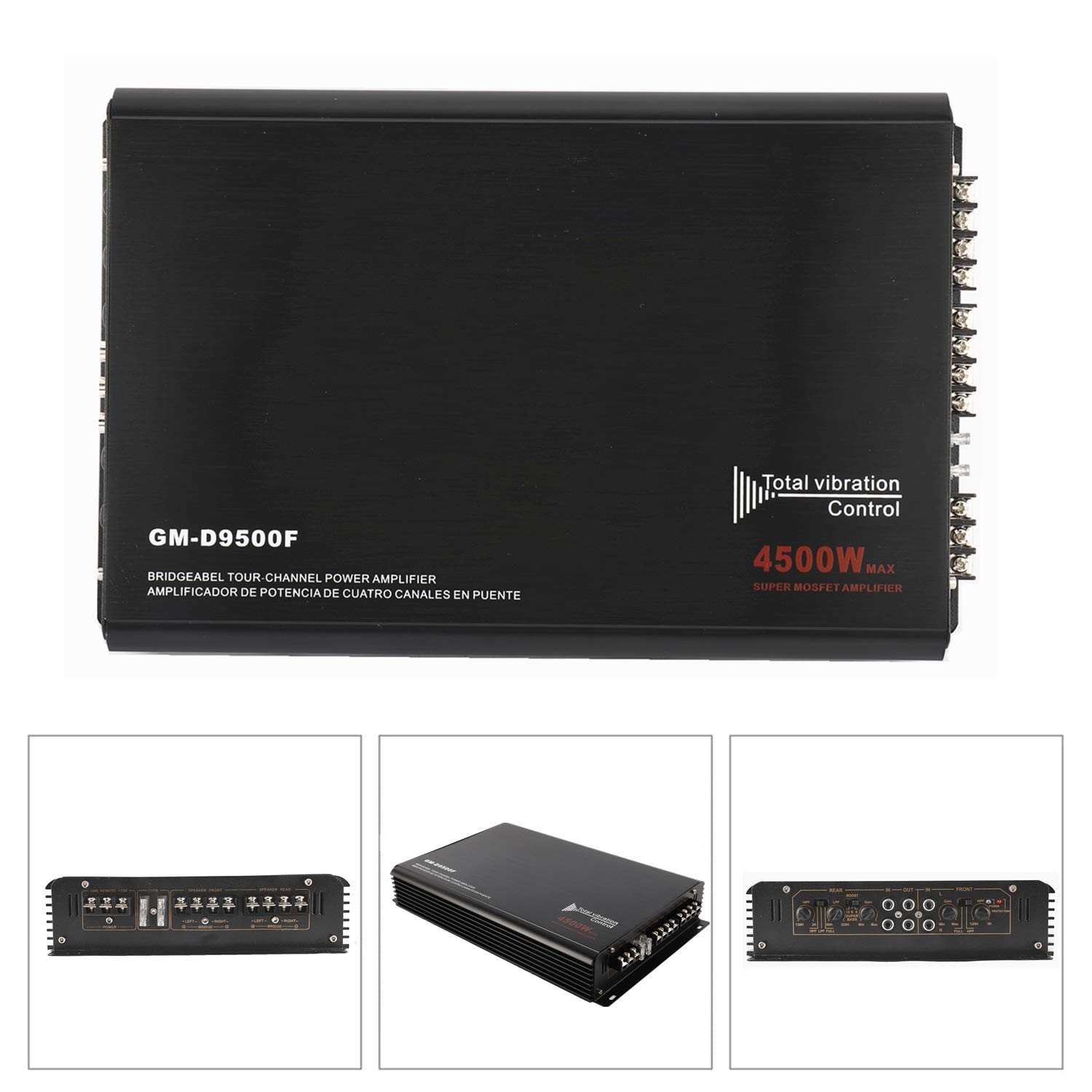 YaeCCC 4-Channels 4500W Car Power Amplifier Class A/B Audio Stereo...