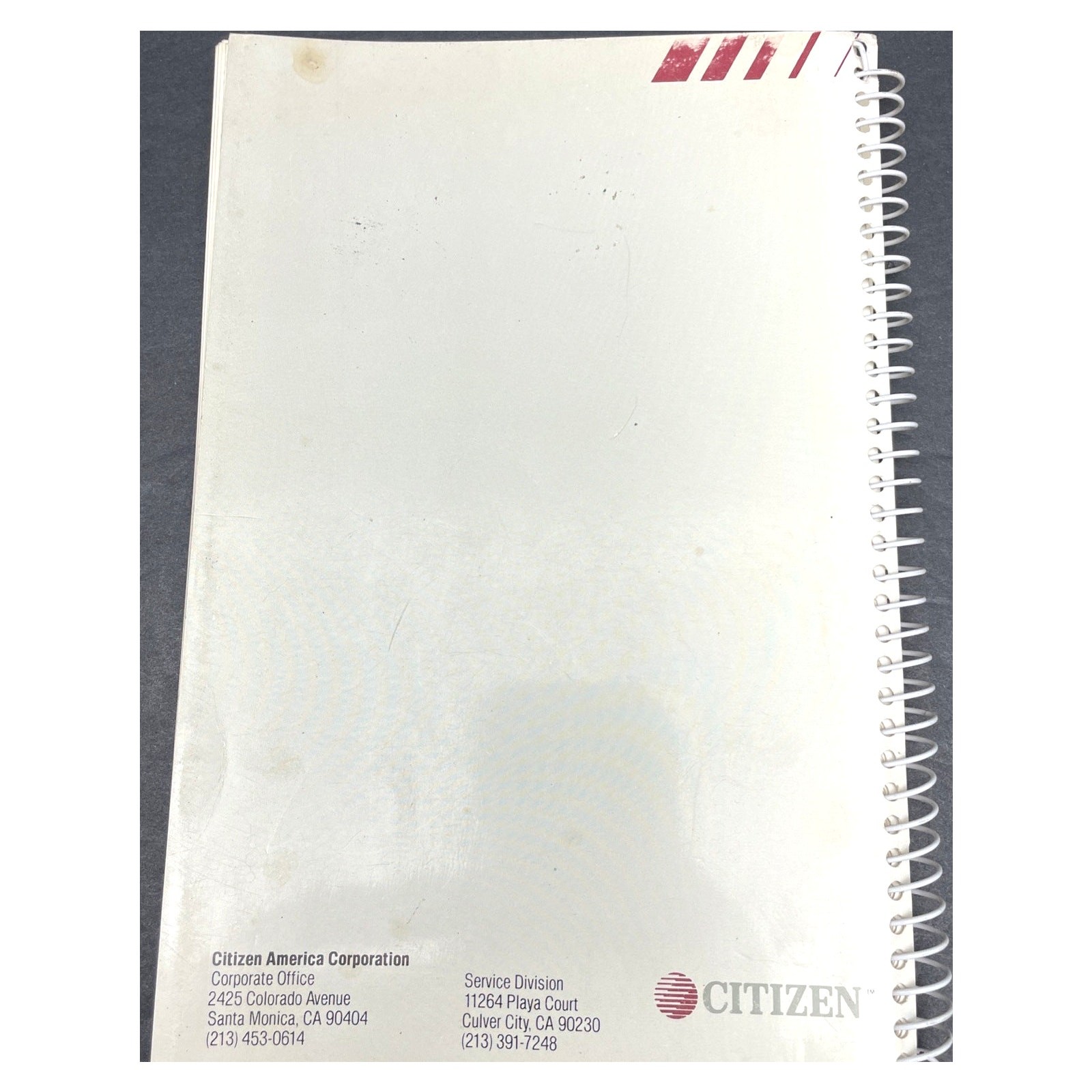 Citizen MSP-10/15 Printer - Manual / Users Guide / Instructions Book