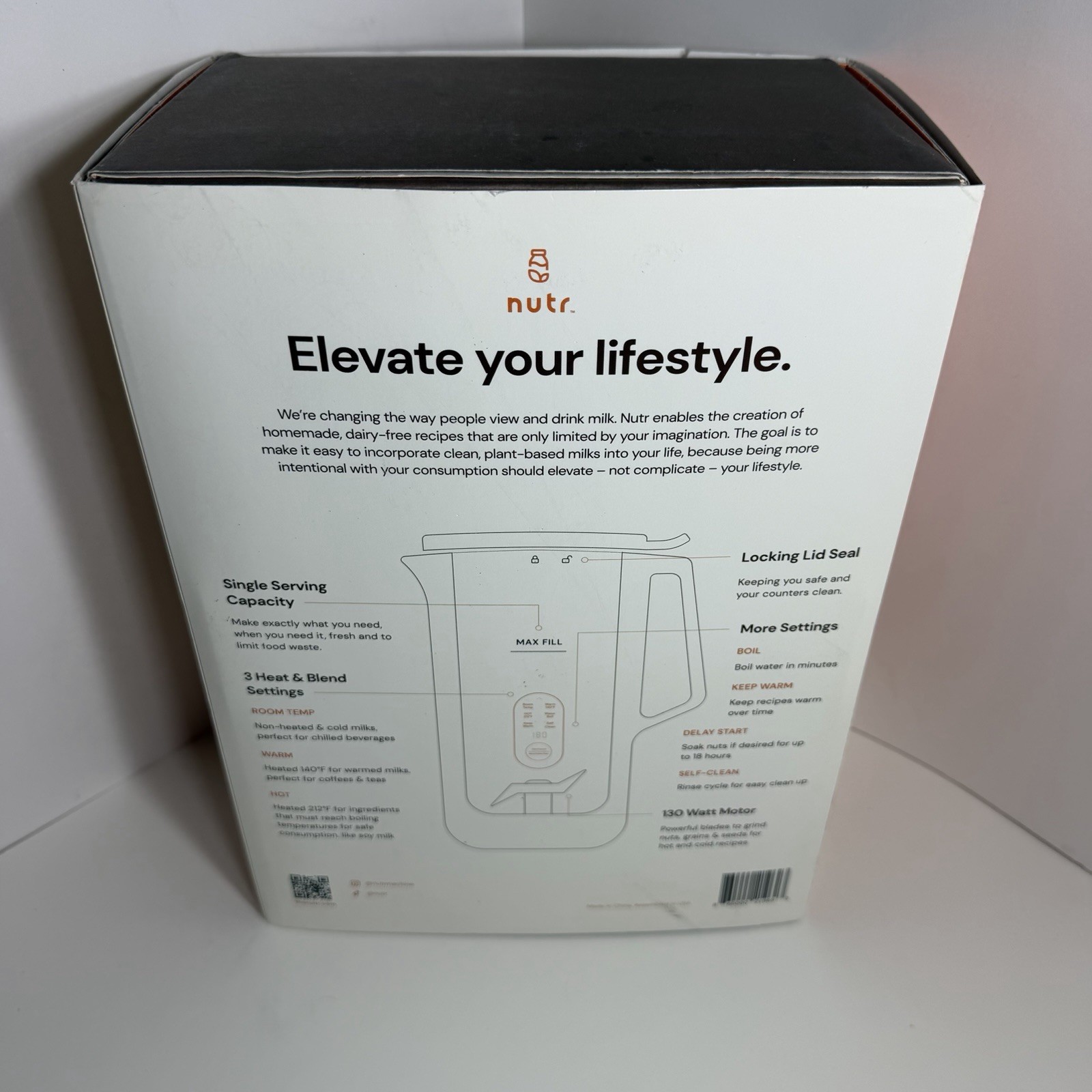 NUTR Automatic Nut Milk Maker Machine New Open Box