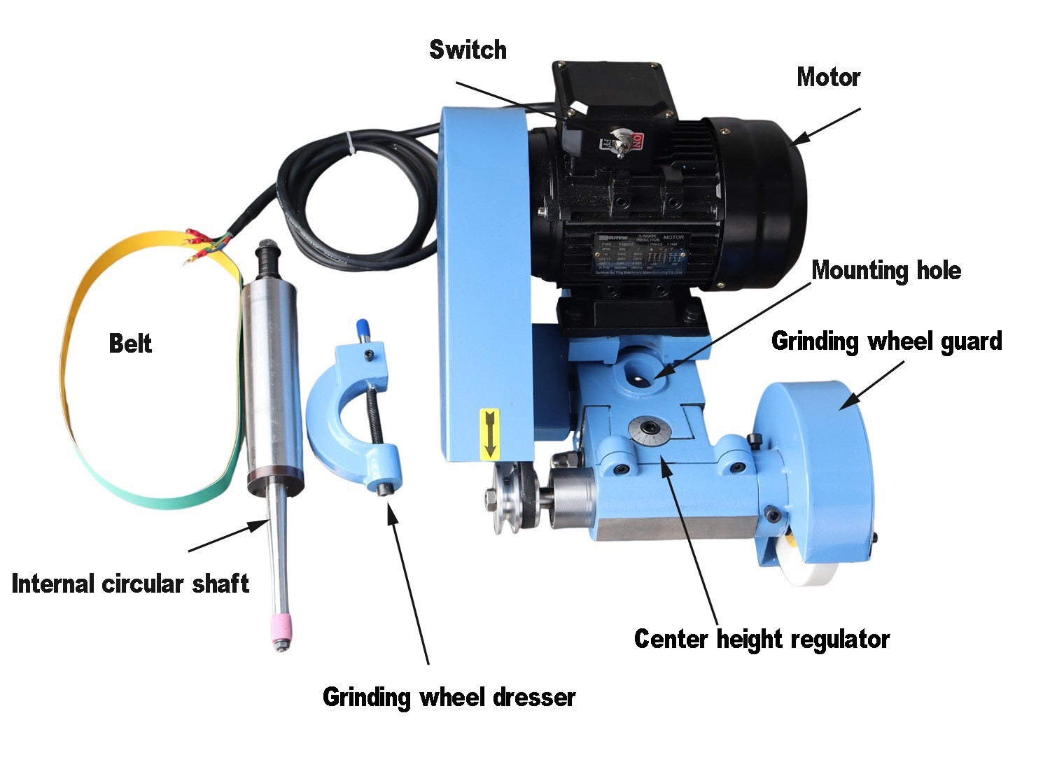 Lathe Machine Cylindrical Grinding Machine High Speed Precision Grinder in/out
