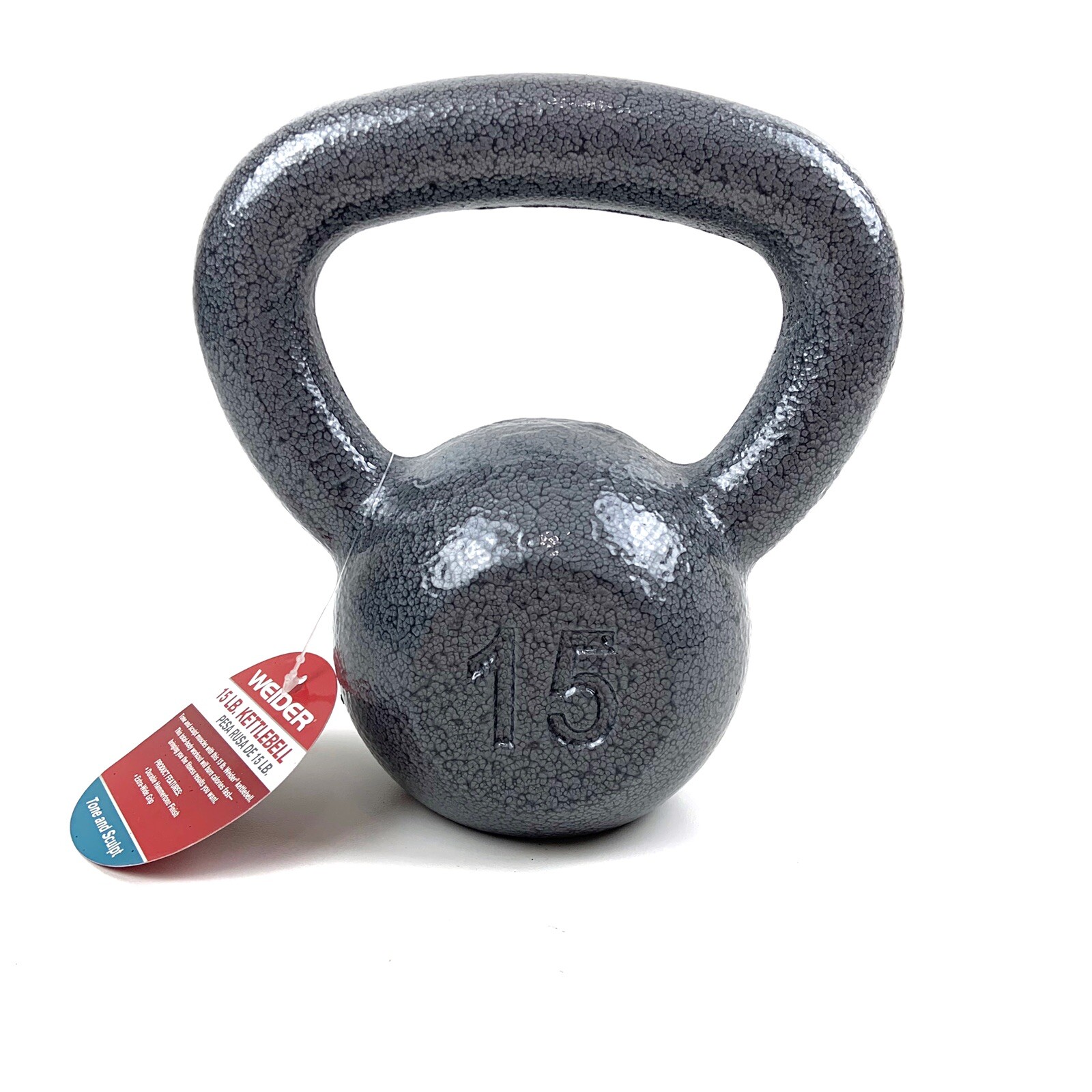 Weider Cast Iron 15lb Kettlebell 15 lb Brand New