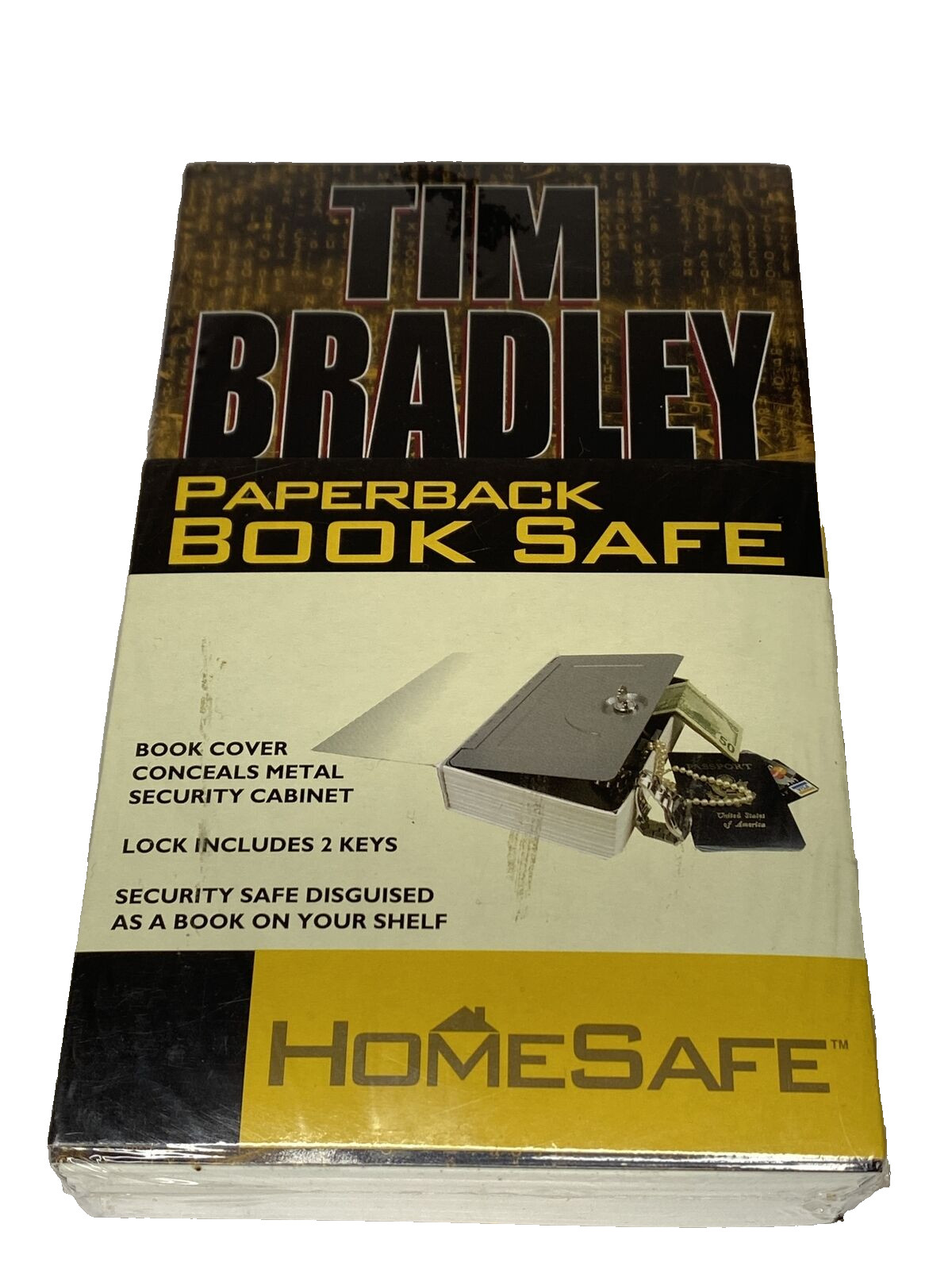 NEW Helix Homesafe Disguised Paperback book safe 2  Keys #61022 Factory- Sealed