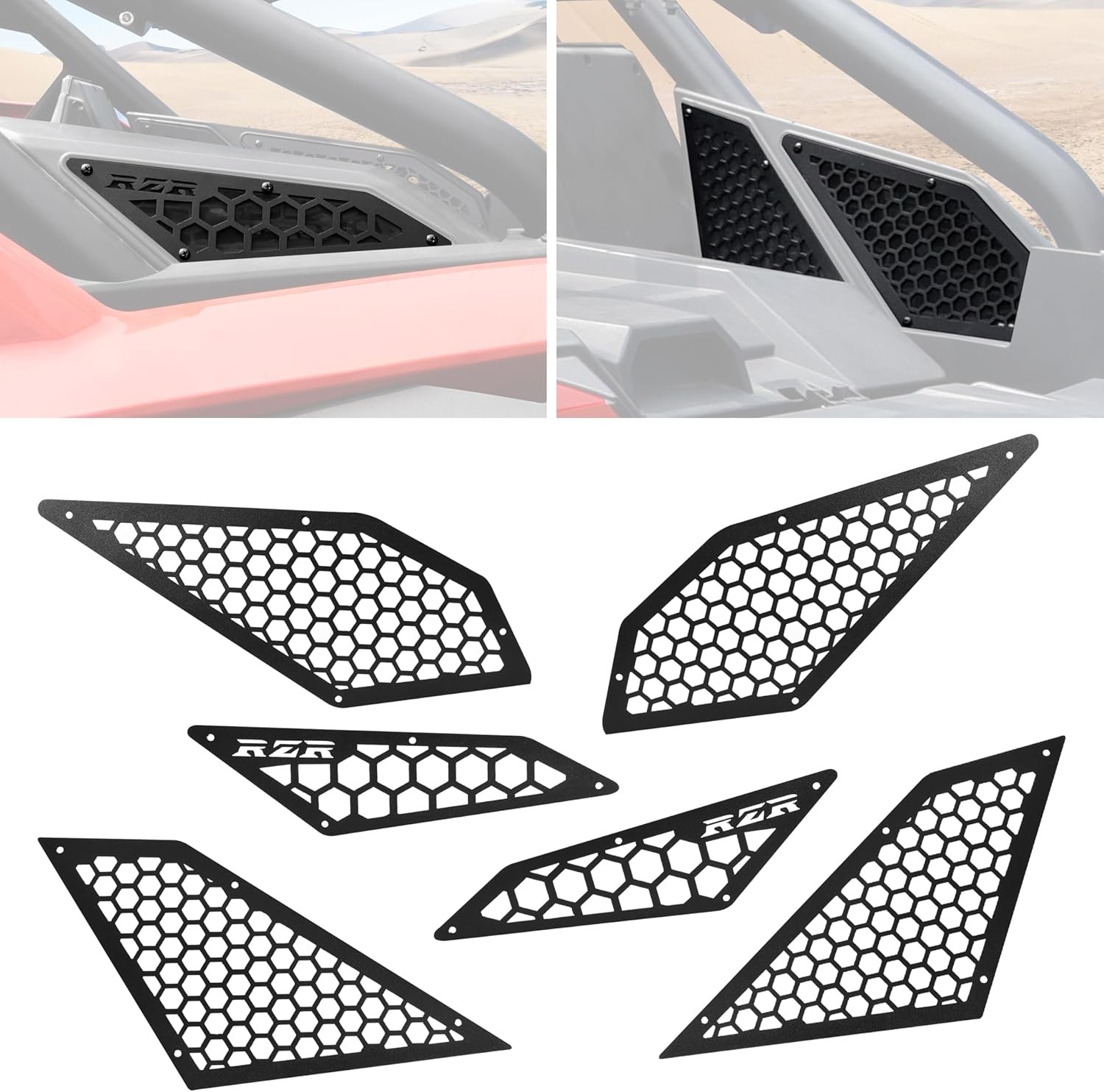 KEWISAUTO Air Intake Cover for 2020-2024 RZR PRO XP/Turbo R, Black Aluminum...