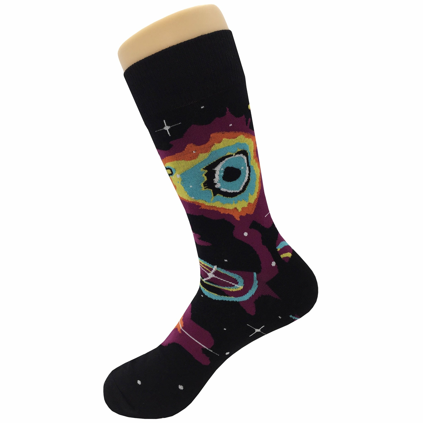 NWT Funky Cosmo Dress Socks Novelty Men 8-12 Black Crazy Fun Sockfly
