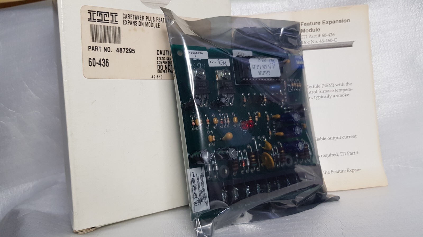 ITI 60-436 CARETAKER PLUS FEATURE EXPANSION MODULE ( NEW ) (NOS)