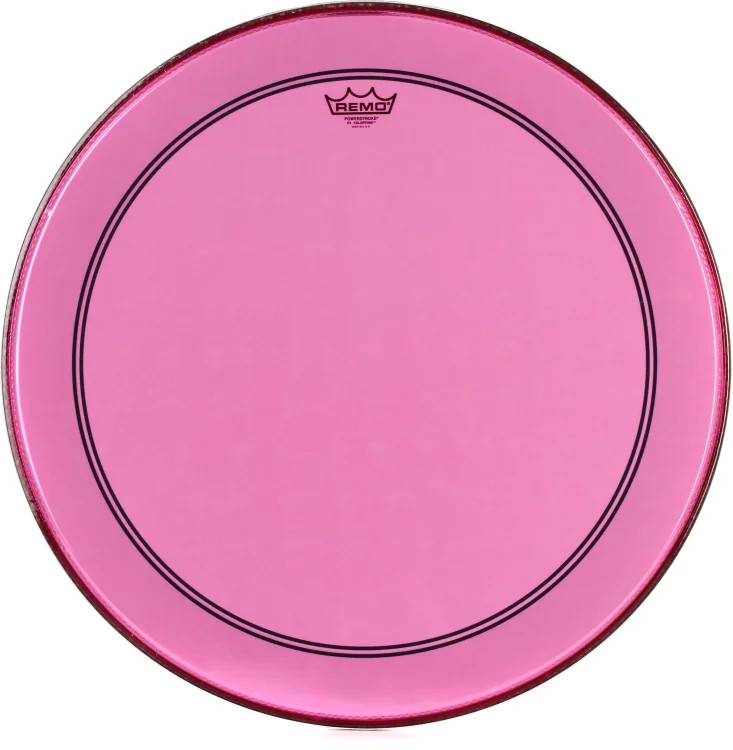 Remo Powerstroke 3 Colortone Bass Drumhead - 24" - Pink