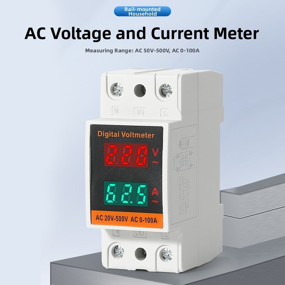 AC Voltage and for current Meter with Dual Display for Fast and Easy
