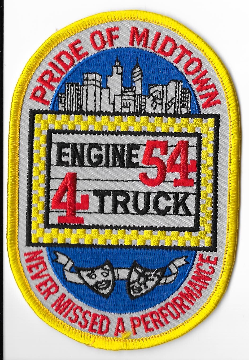 New York Fire Department (FDNY) Engine 54 Truck 4 Pride of Midtown Patch V1
