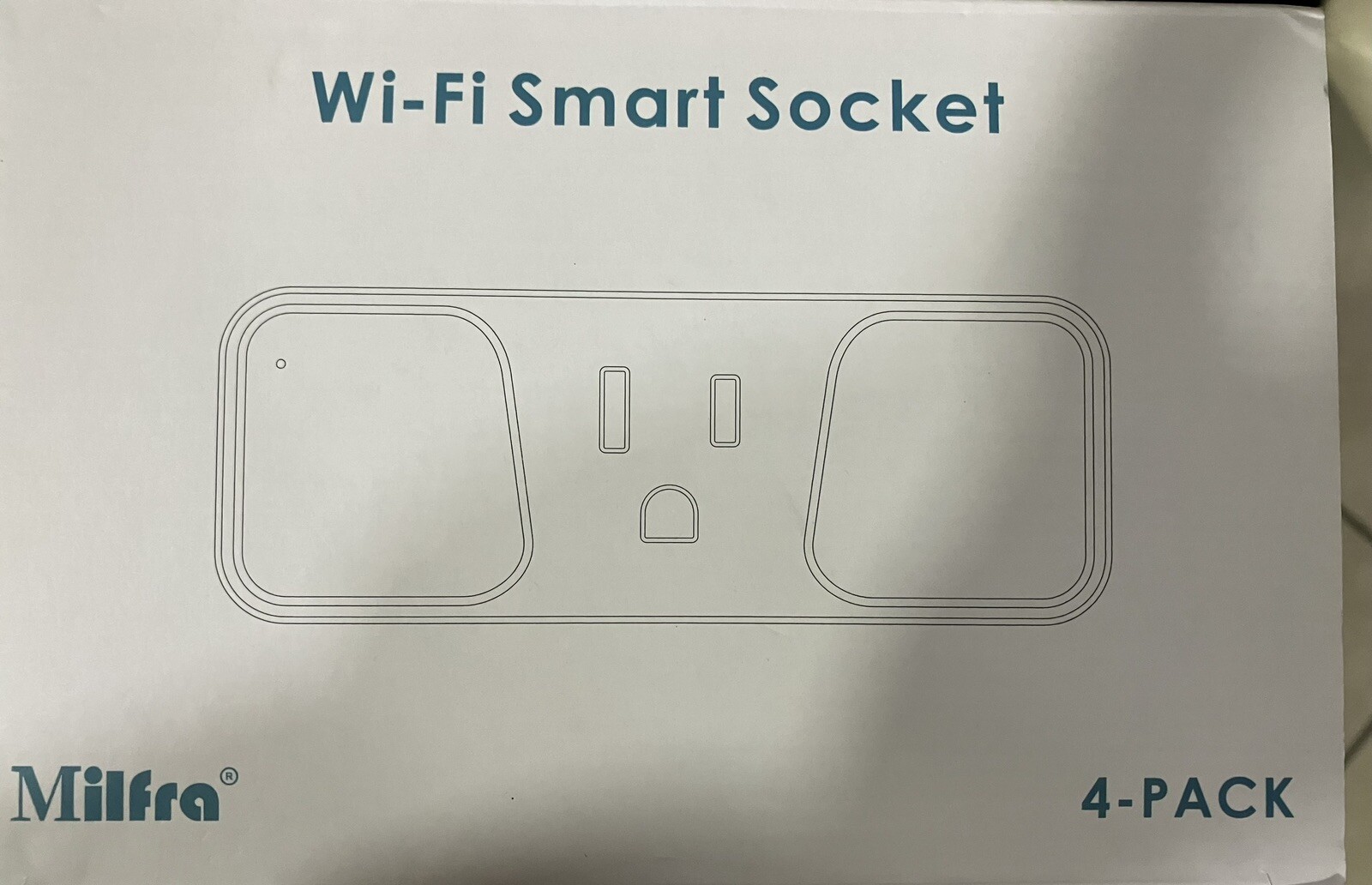 4 Wi-Fi Smart Home Socket Plug Outlet 2.4Ghz Voice Amazon Alexa Google Assistant