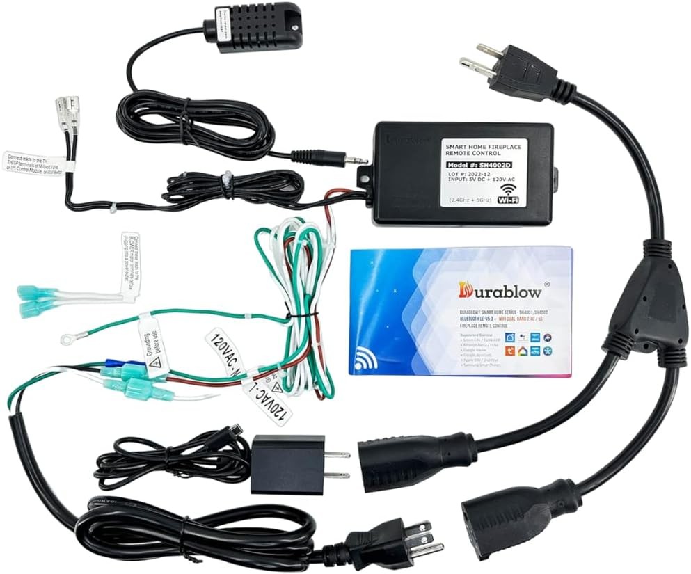 Dual WiFi 2.4G+5G Thermostat Gas Fireplace Valve Blower