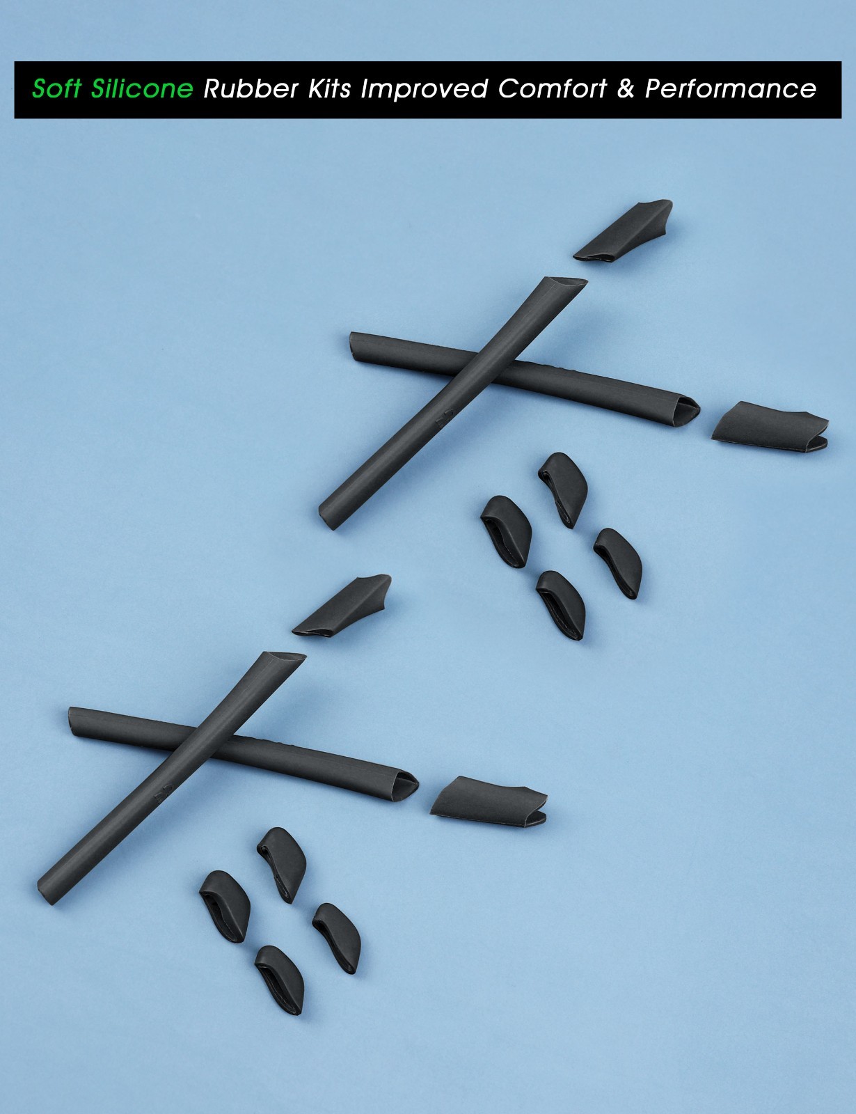 Replacement Rubber Kit Earsocks Nose Pads for Oakley Half Jacket 1.0