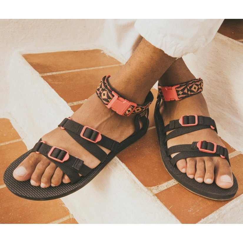 Teva Mens 13 Black Original 90s Alp Revive Sandals Strappy Outdoor Hiking BR23-5