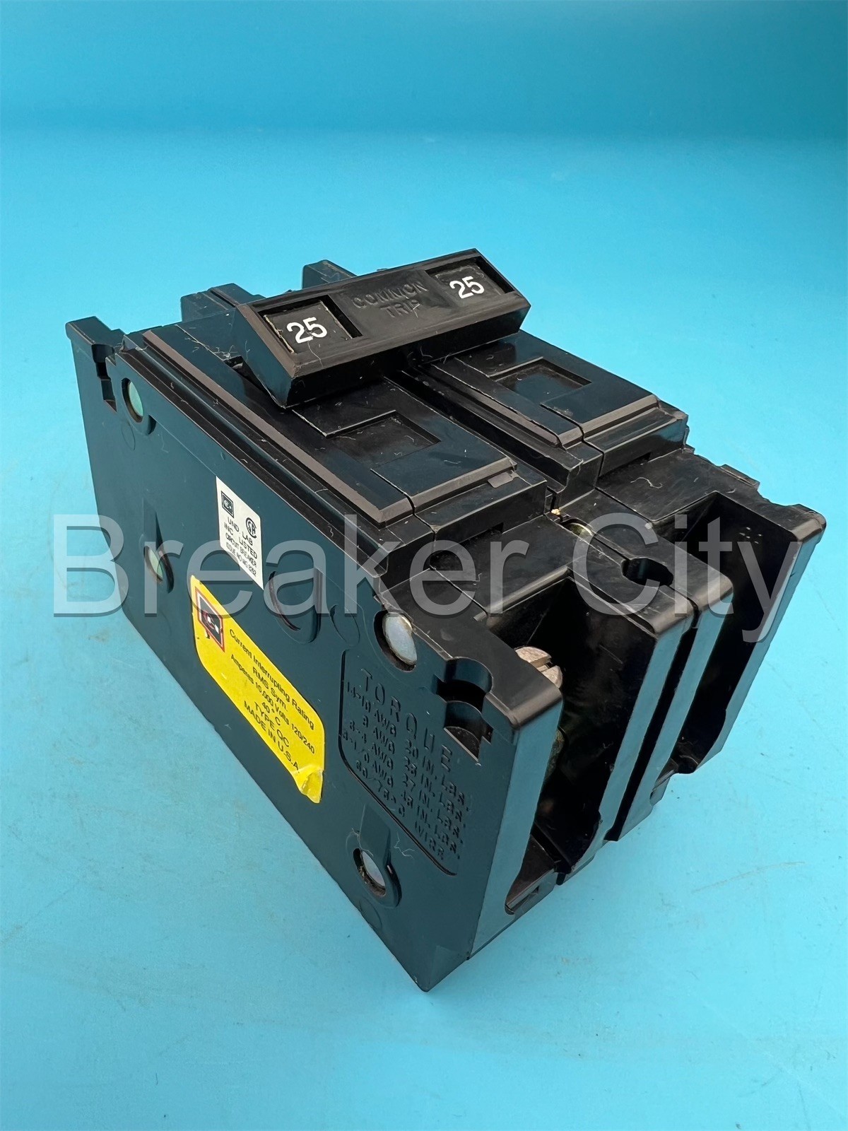 Cutler-Hammer QC2025 25 Amp 2 Pole Circuit Breaker Type QC 240VAC 25A 2P — NEW