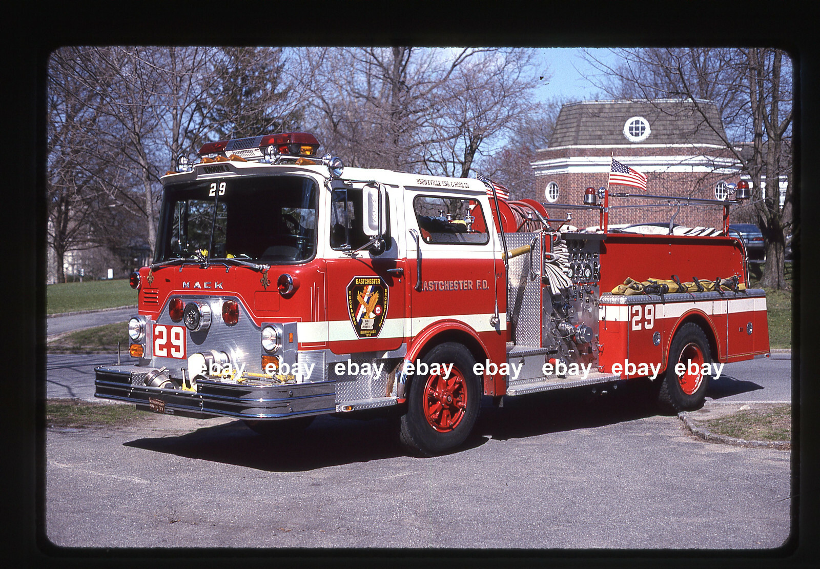 Eastchester NY E29 1978 Mack CF pumper Fire Apparatus Slide