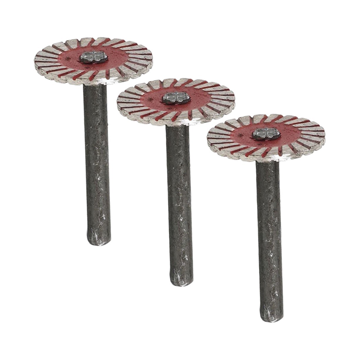 Carving Accessory Circular Grinding Wheel 6mm Shank Diameter Heat-pressed Grit