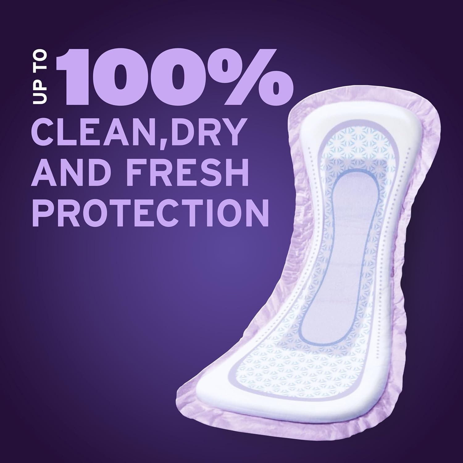 Poise Overnight Incontinence Pads, 8 Drop Absorbency, 72 Count Total