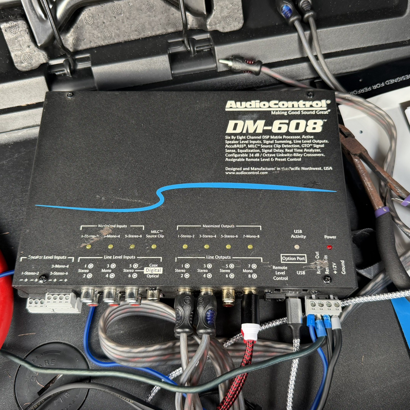 AudioControl DM-608 Digital Matrix Processor - Black