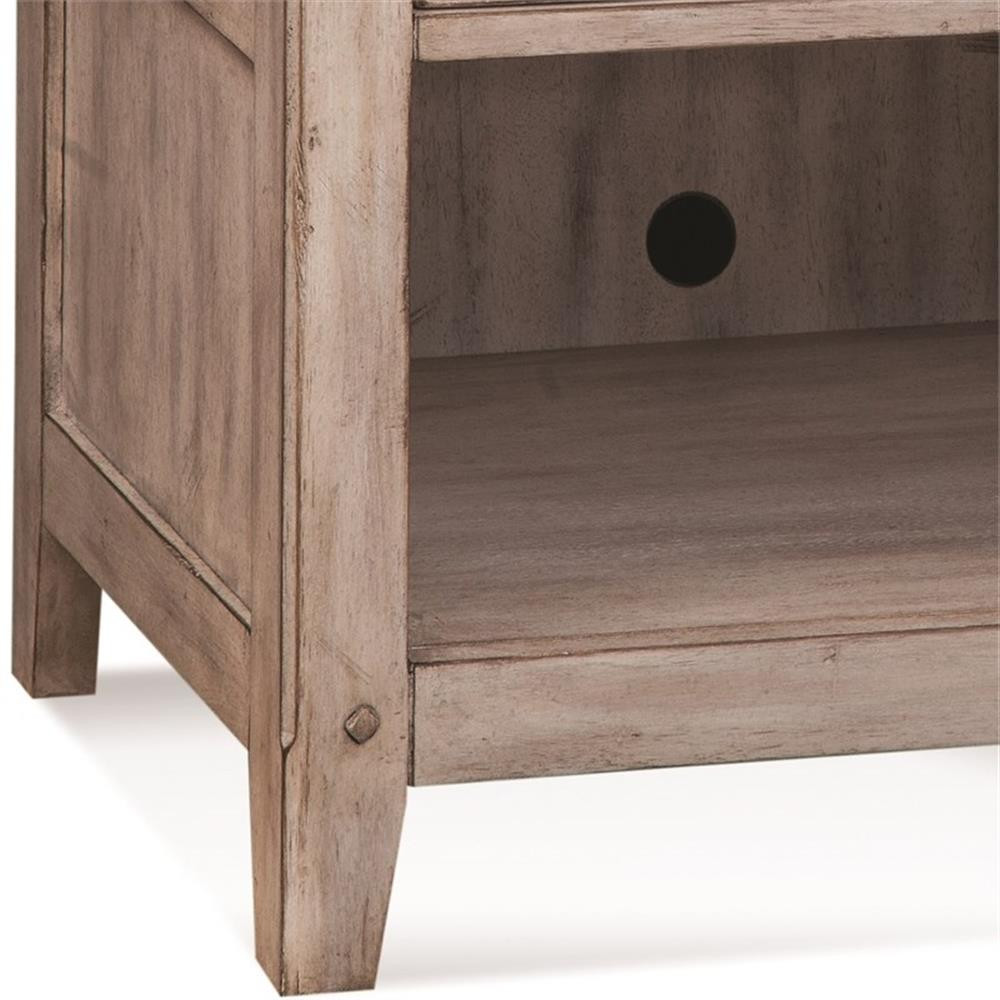American Woodcrafters Aurora White-washed Wood 1-drawer Nightstand