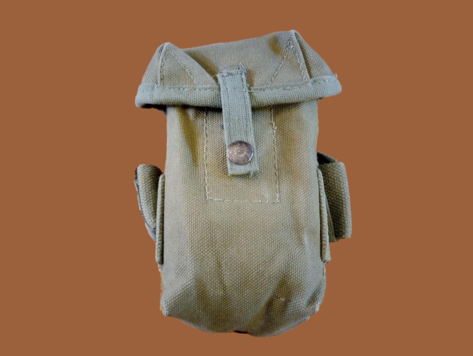 MILITARY AMMO MAGAZINE POUCH M1956 STYLE CANVAS VIETNAM ERA 1950'S - 1970'S
